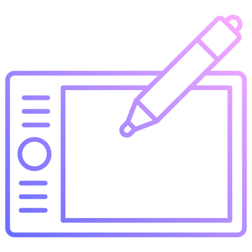tableta digital Generic gradient outline icono