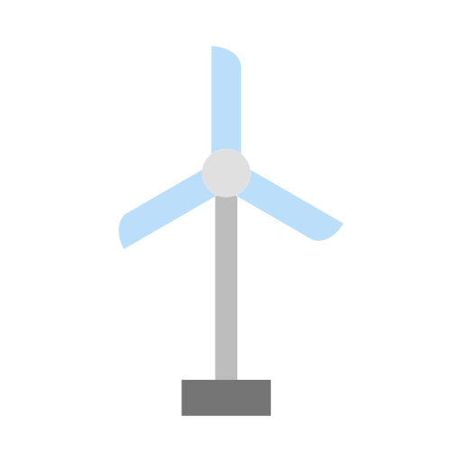 Ветряная турбина Generic color fill иконка