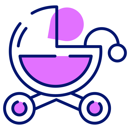 cochecito de bebé Generic color lineal-color icono