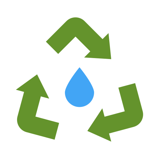 물 재활용 Generic color fill icon