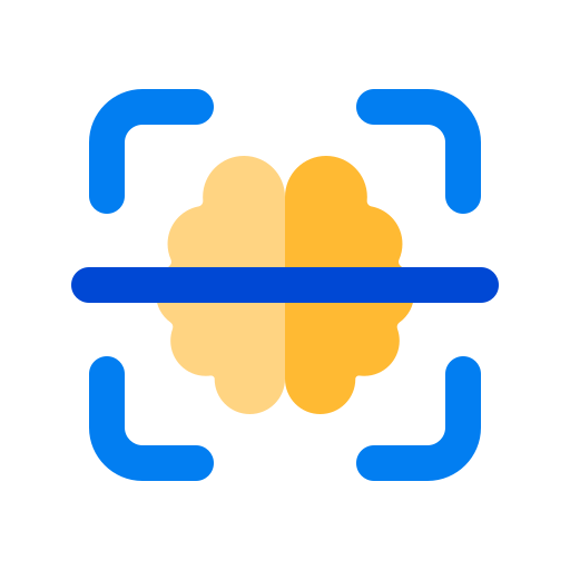 Brain scan Generic color fill icon
