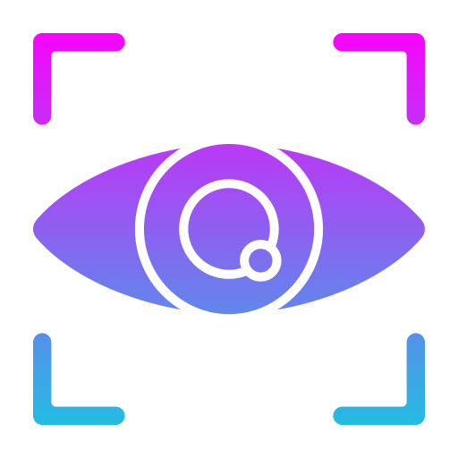scanner oculare Generic gradient fill icona