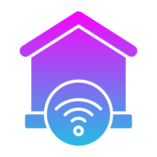 domowe wi-fi Generic gradient fill ikona