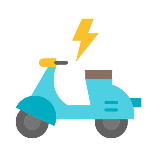 elektrische scooter Generic color fill icoon