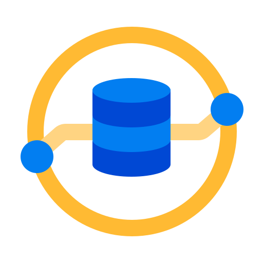 Data flow Generic color fill icon