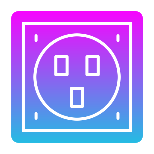 Power socket Generic gradient fill icon