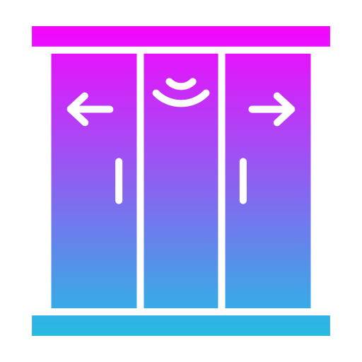 inteligentne drzwi Generic gradient fill ikona