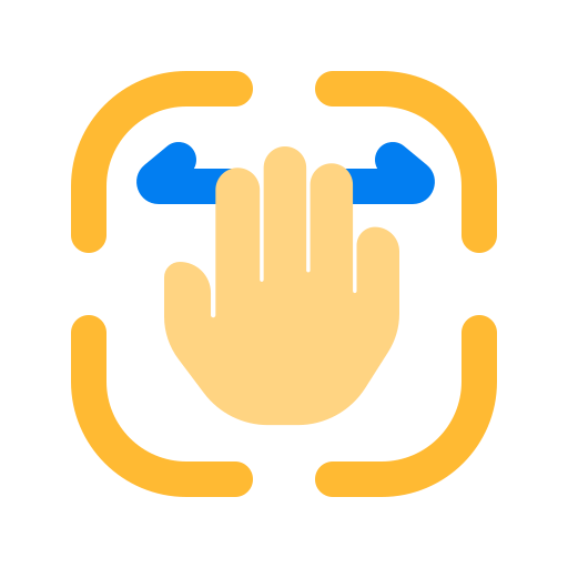 Gesture recognition Generic color fill icon