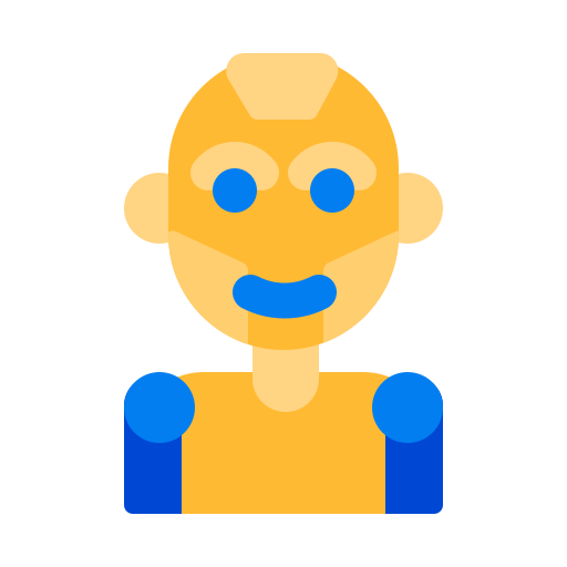 robot humanoide Generic color fill icono