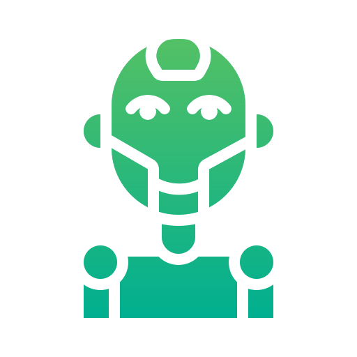 robot humanoide Generic gradient fill icono