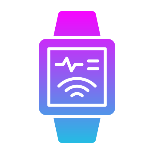 inteligentny zegarek Generic gradient fill ikona