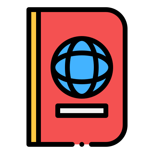 paszport Generic color outline ikona