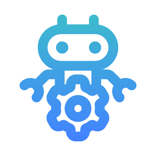 ロボットによるプロセスオートメーション Generic gradient outline icon