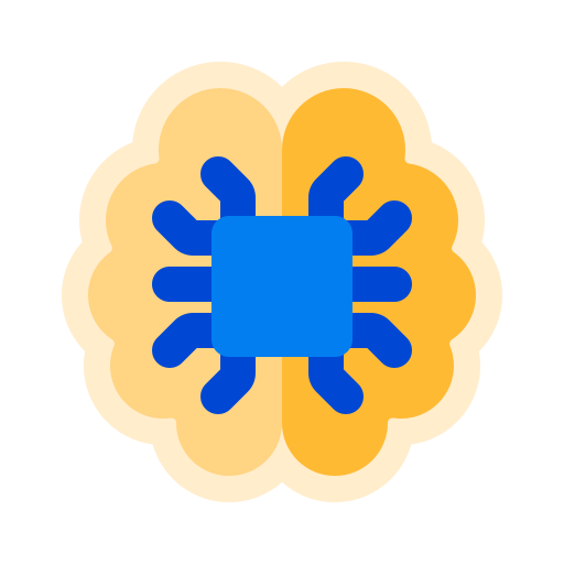 Deep learning Generic color fill icon