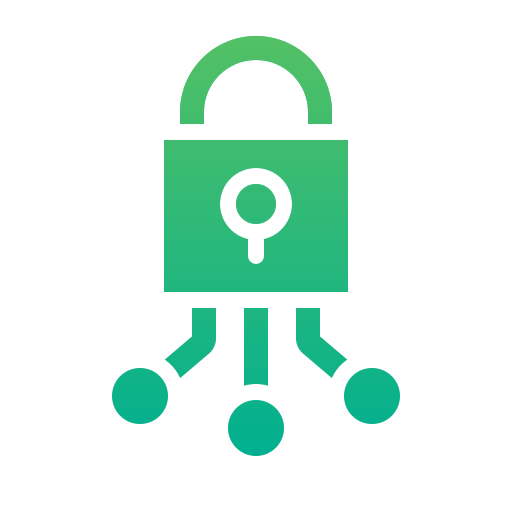 Secure network Generic gradient fill icon