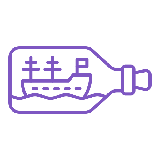 Ship in a bottle Generic color outline icon