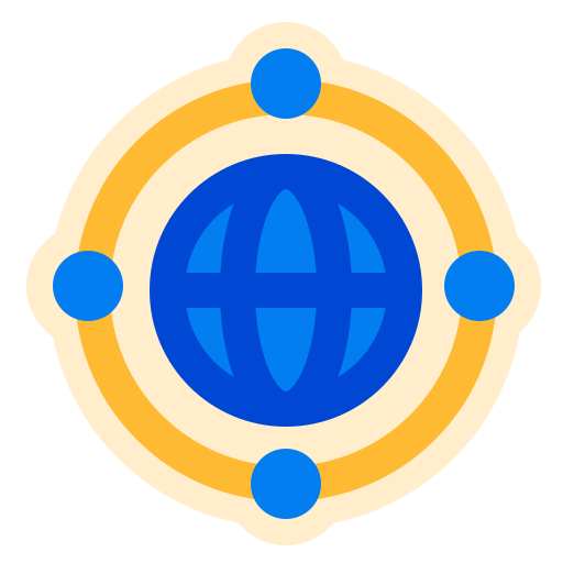 Global link Generic color fill icon