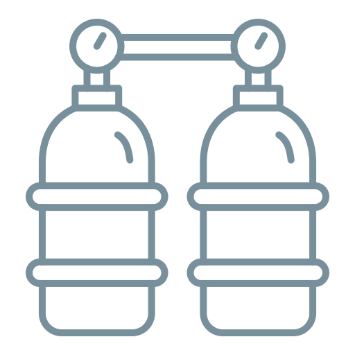 Oxygen tank Generic color outline icon