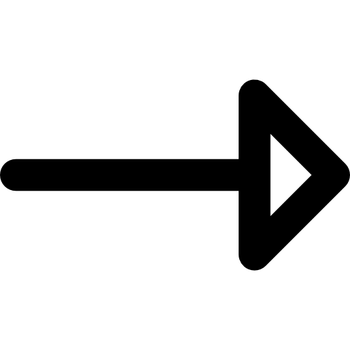 Right arrow Basic Rounded Lineal icon