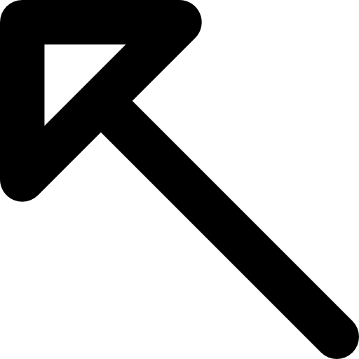 freccia diagonale Basic Rounded Lineal icona