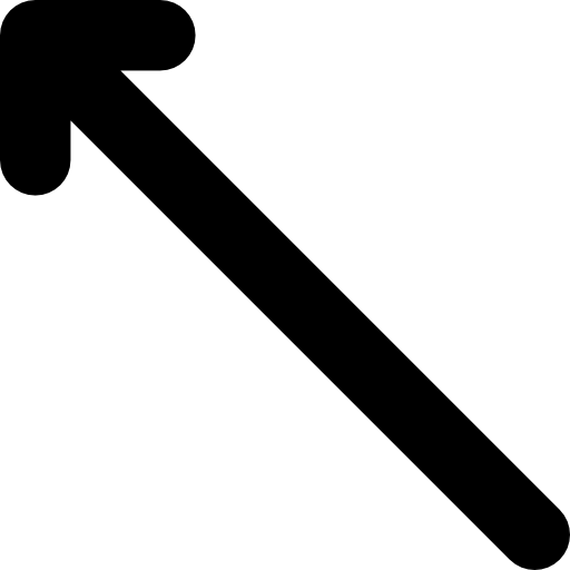Diagonal arrow Basic Rounded Lineal icon