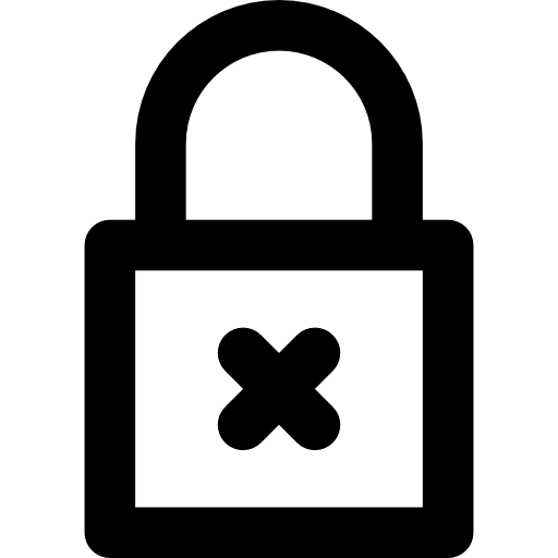 Lock Basic Rounded Lineal icon