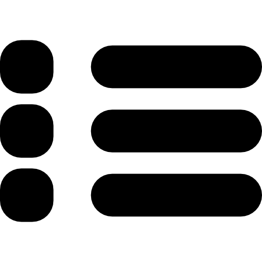 menú Basic Rounded Lineal icono