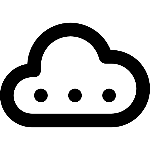 cloud computing Basic Rounded Lineal icona