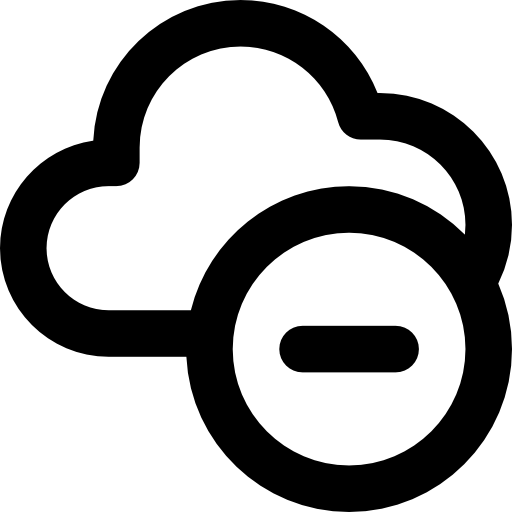 computación en la nube Basic Rounded Lineal icono