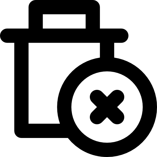 eliminar Basic Rounded Lineal icono