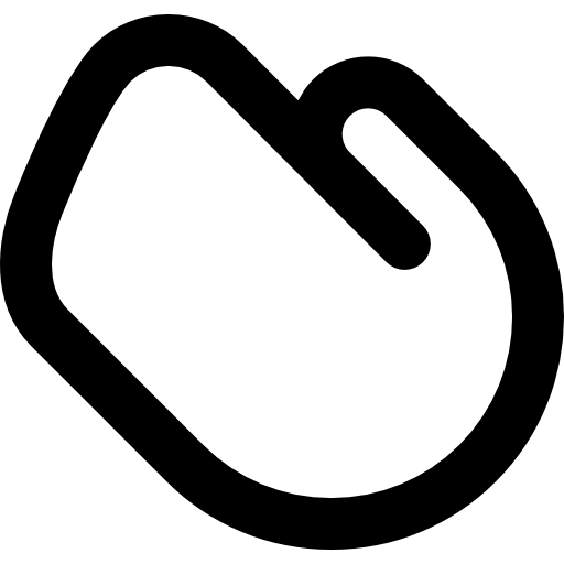 handgebaar Basic Rounded Lineal icoon