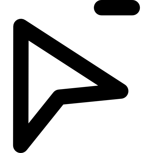 Pointer Basic Rounded Lineal icon