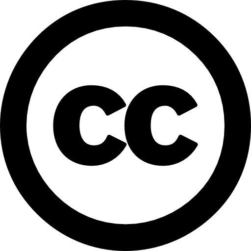 creative commons Basic Rounded Filled icon