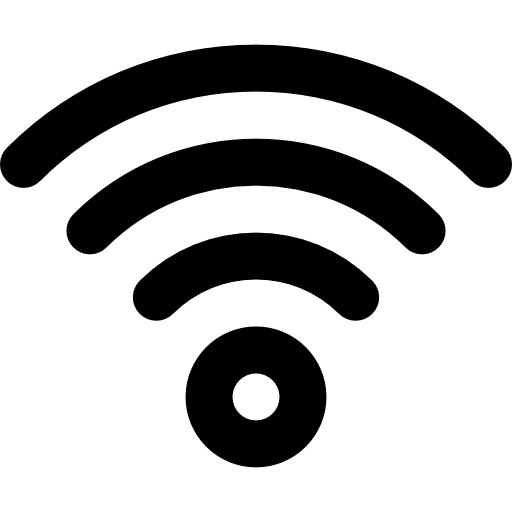 wi-fi Basic Rounded Lineal Ícone