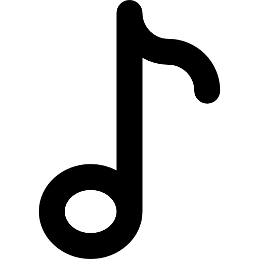 muziekspeler Basic Rounded Lineal icoon