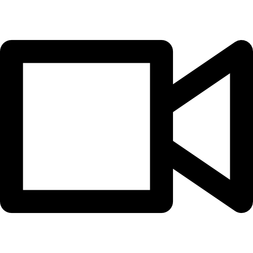 lecteur vidéo Basic Rounded Lineal Icône