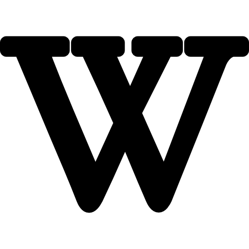 wikipedia Basic Rounded Filled icoon