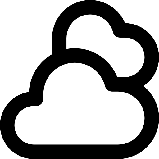 nuvoloso Basic Rounded Lineal icona