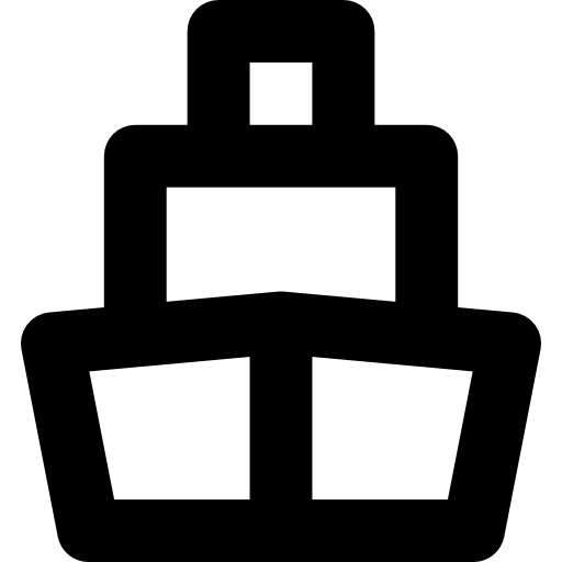 Корабль Basic Rounded Lineal иконка