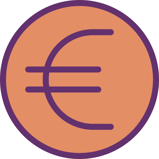 símbolo del euro Icongeek26 Linear Colour icono
