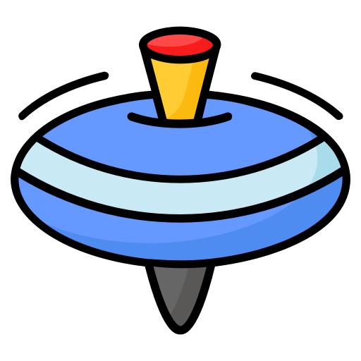 Spinning top Generic color lineal-color icon