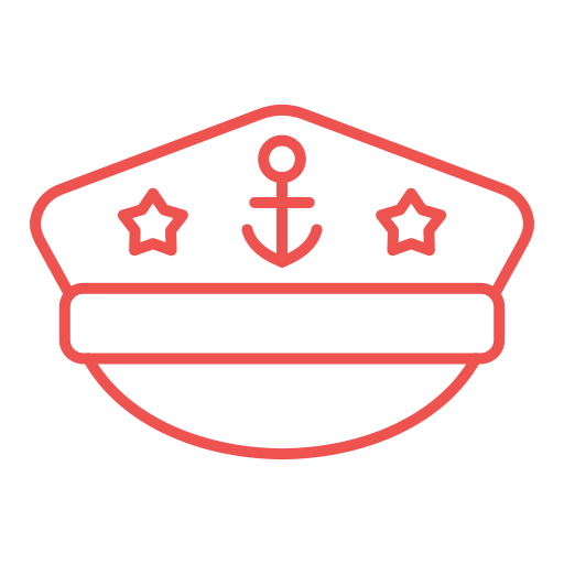 casquette de capitaine Generic color outline Icône