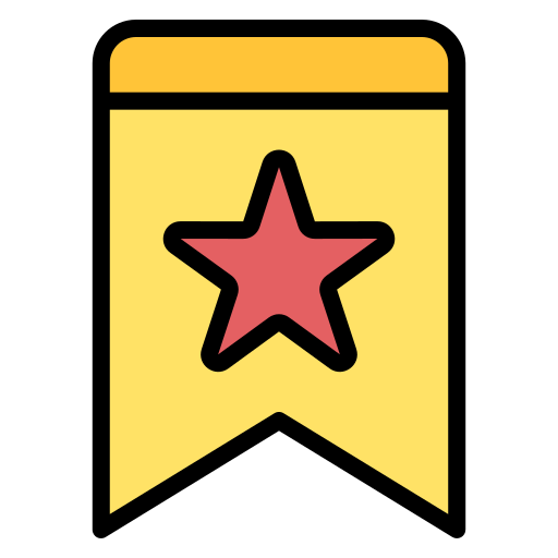 estrella marcadora Generic color lineal-color icono