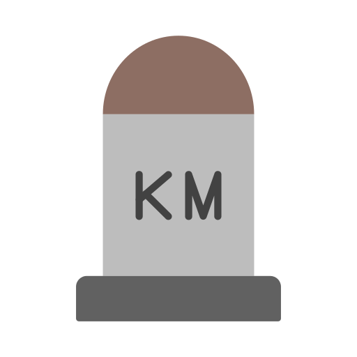 Kilometer Generic color fill icon