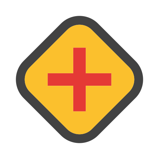 crossways-schild Generic color fill icon
