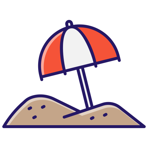 parasol Generic color lineal-color icoon