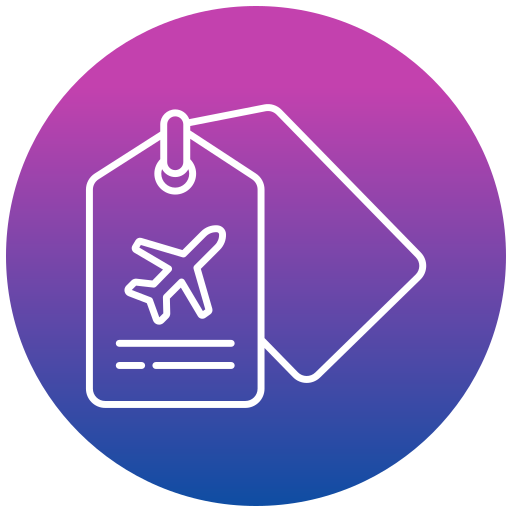 Luggage tag Generic gradient fill icon