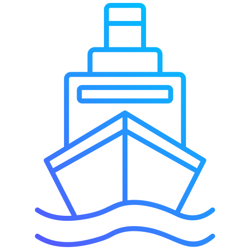 cruise schip Generic gradient outline icoon