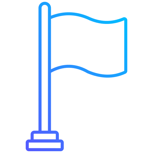 drapeau Generic gradient outline Icône
