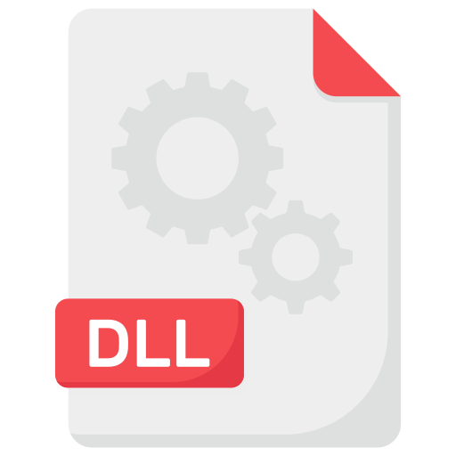 Dll extension Generic color fill icon